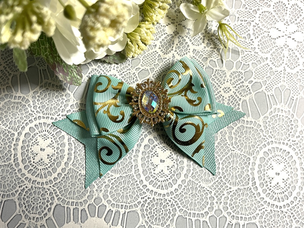 アラベスクリボン11色(600円+金具)