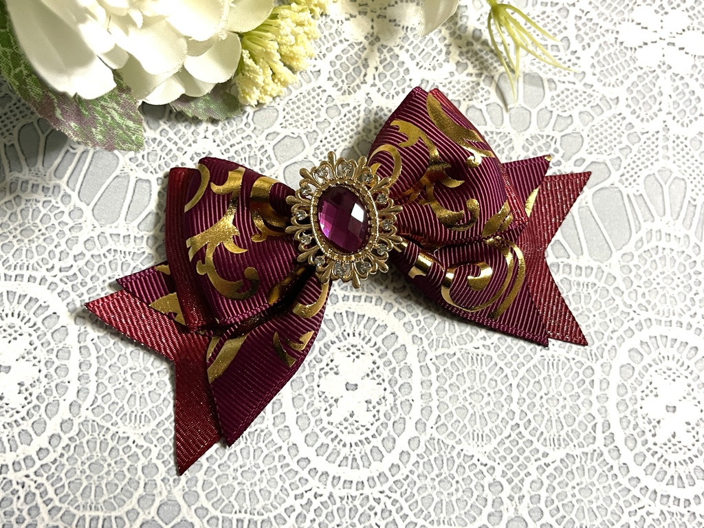 アラベスクリボン11色(600円+金具)