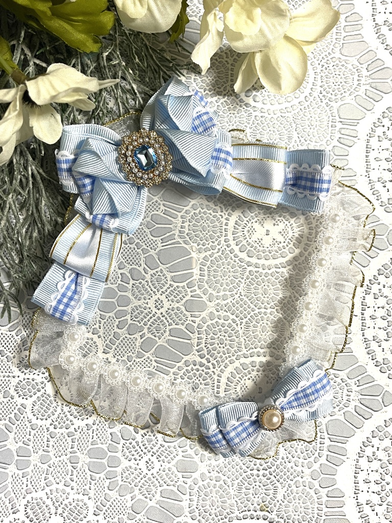 真四角硬質デコケース(ギンガムチェック)