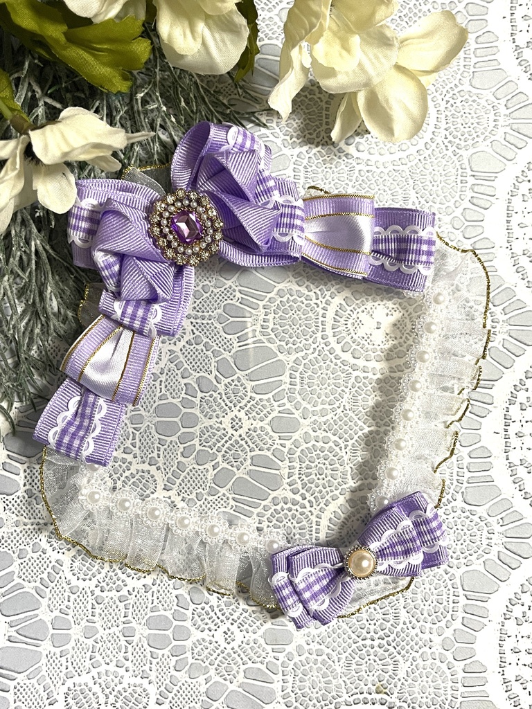 真四角硬質デコケース(ギンガムチェック)