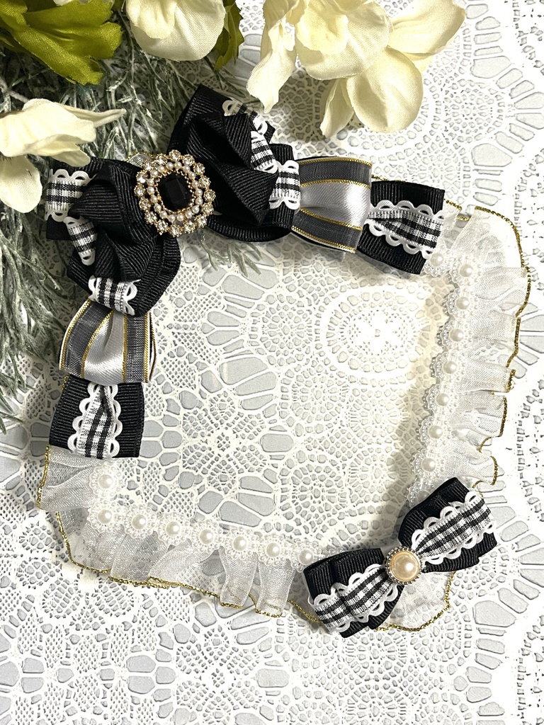 真四角硬質デコケース(ギンガムチェック)