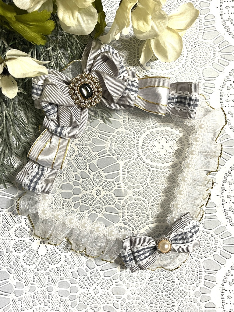 真四角硬質デコケース(ギンガムチェック)