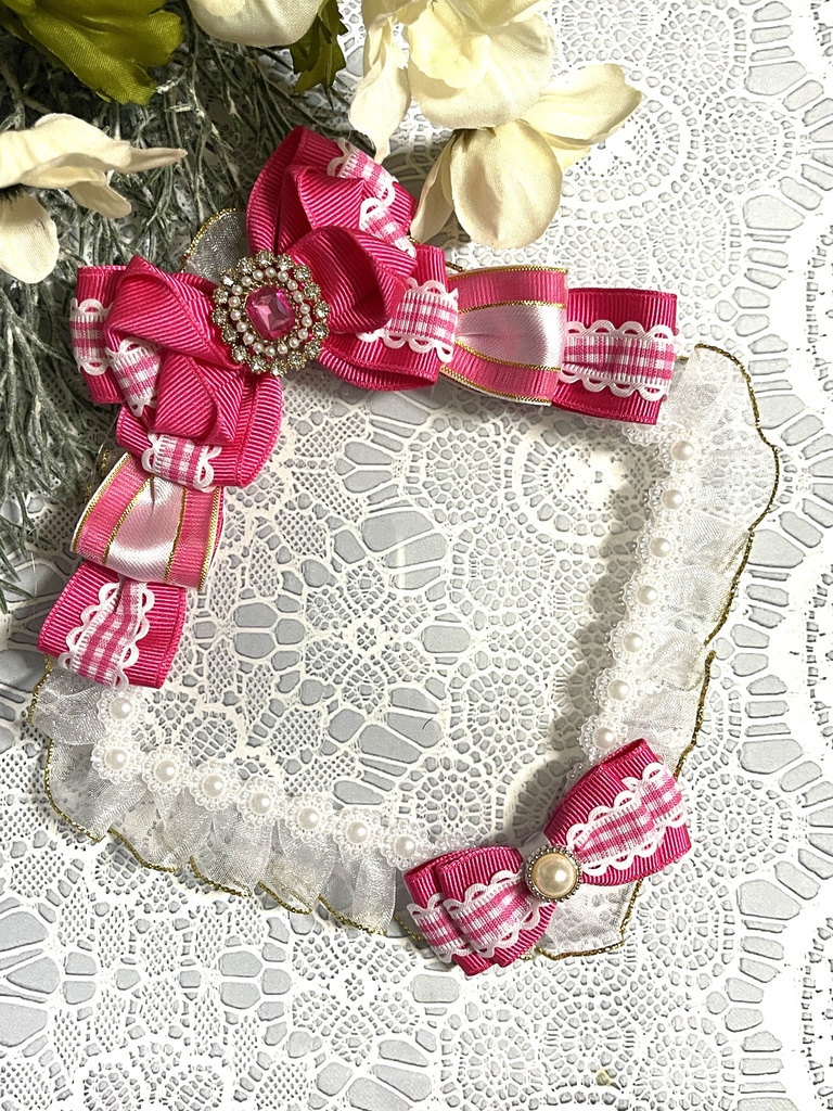 真四角硬質デコケース(ギンガムチェック)