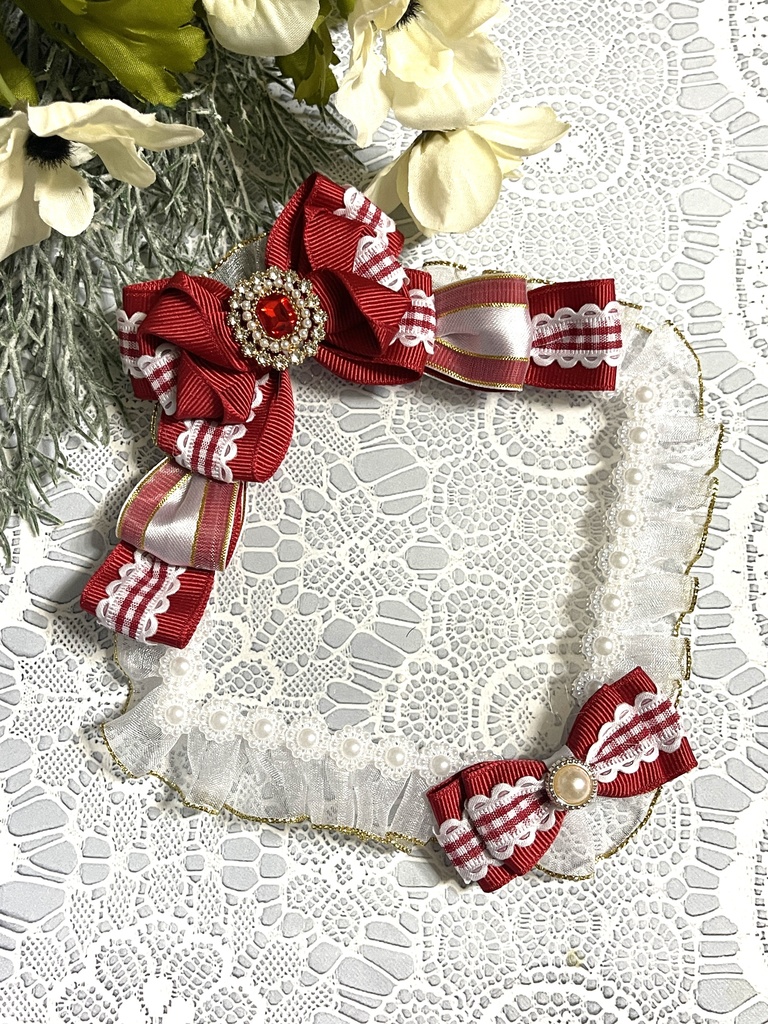 真四角硬質デコケース(ギンガムチェック)