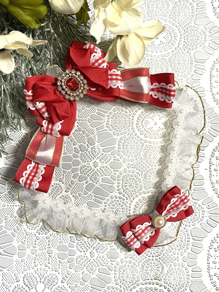 真四角硬質デコケース(ギンガムチェック)