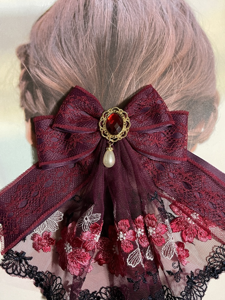 ジャボリボン(+金具)チュールレース