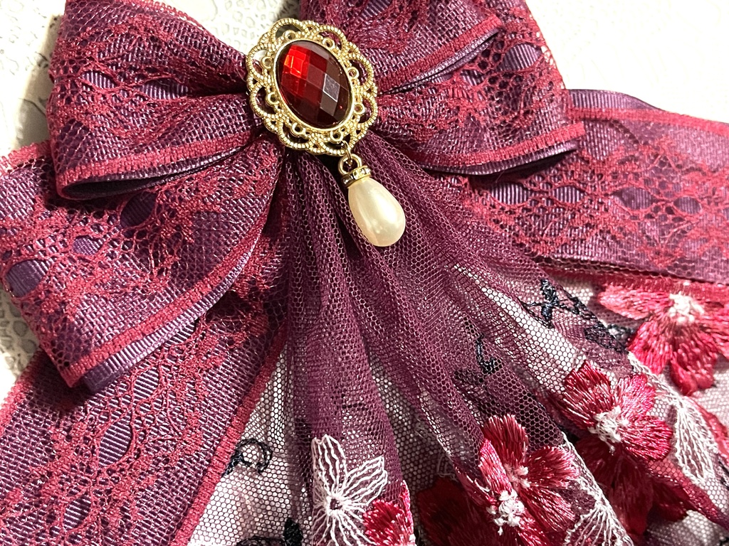 ジャボリボン(+金具)チュールレース