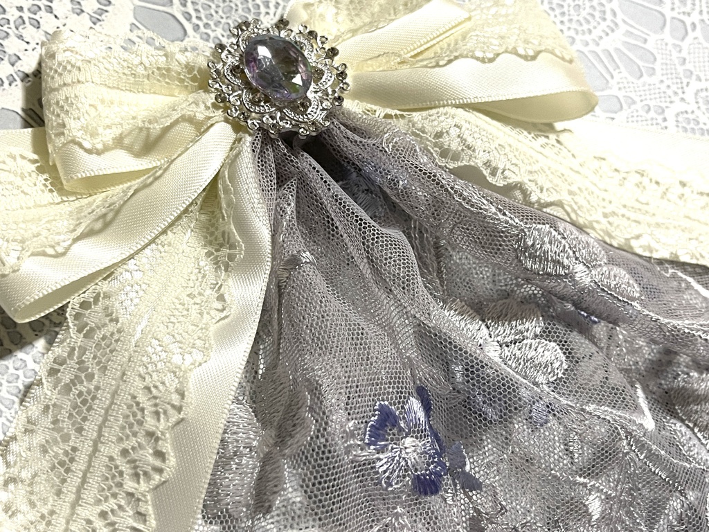 ジャボリボン(+金具)チュールレース