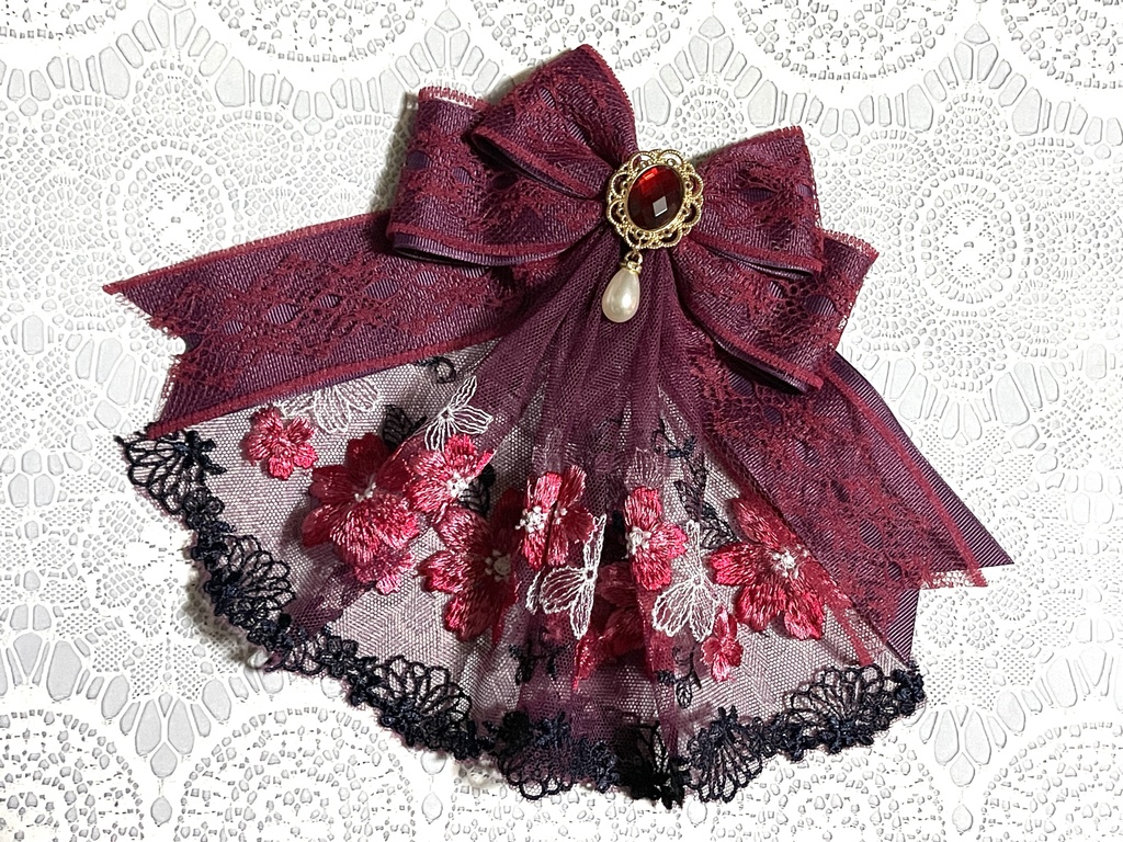 ジャボリボン(+金具)チュールレース