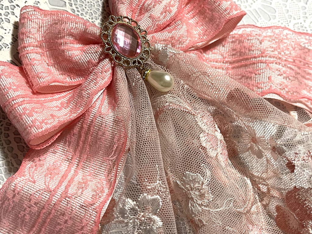 ジャボリボン(+金具)チュールレース