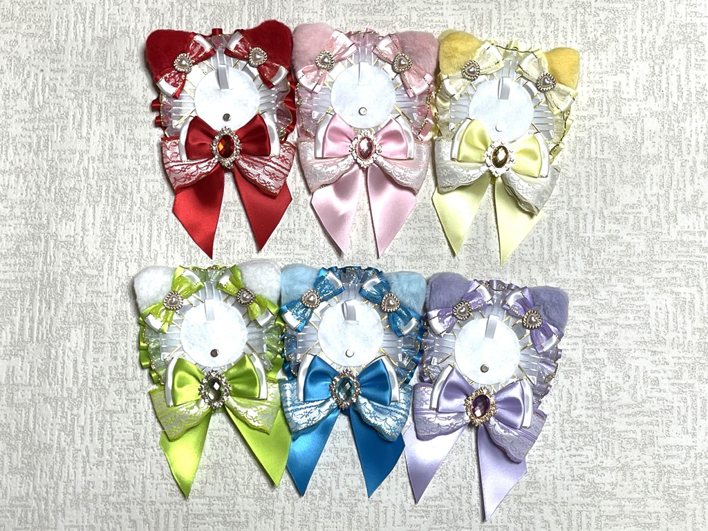 ネコミミロゼット(🤍白バージョン)