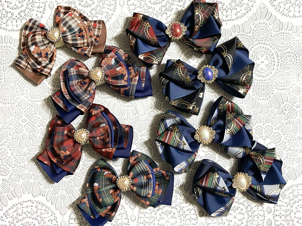 ネコチャンのご飯代にするリボン(500円+金具)