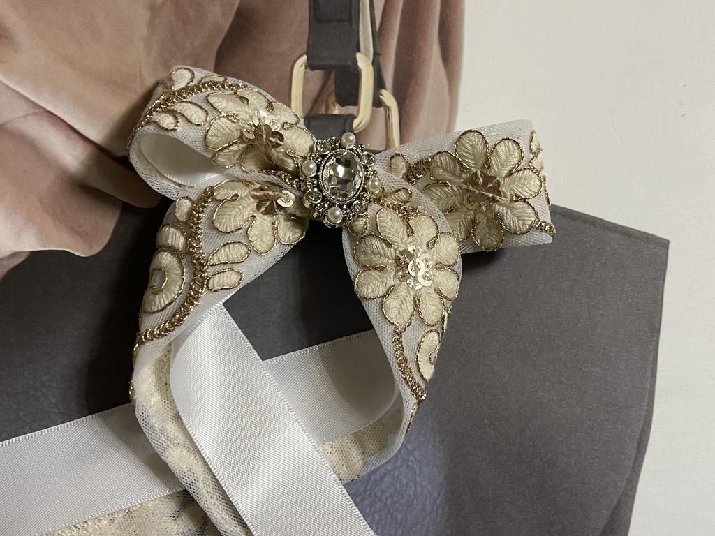 インド刺繍オリジナルリボン(900円+金具)