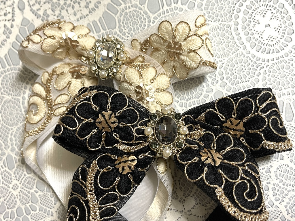 インド刺繍オリジナルリボン(900円+金具)