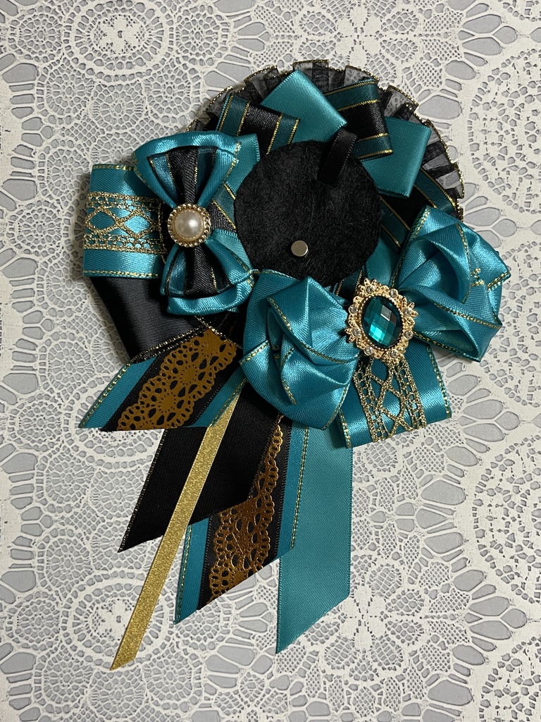 推しカラーロゼット🖤黒ver.38色展開(1〜18)