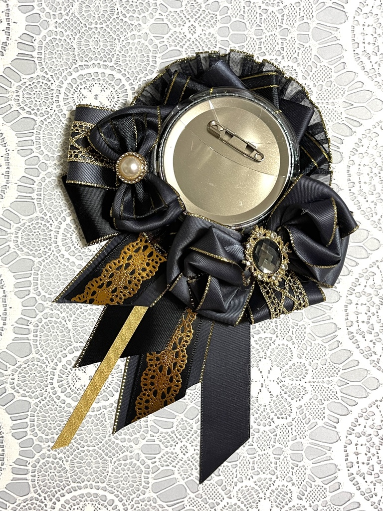 推しカラーロゼット🖤黒ver.38色展開(1〜18)