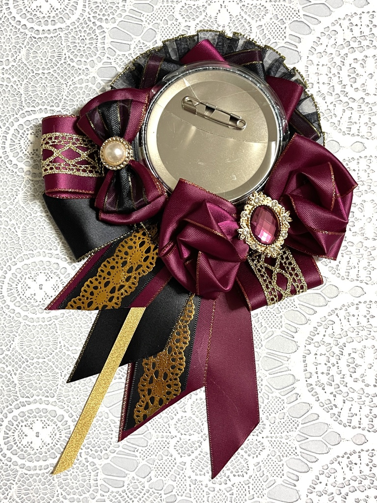 推しカラーロゼット🖤黒ver.38色展開(1〜18)