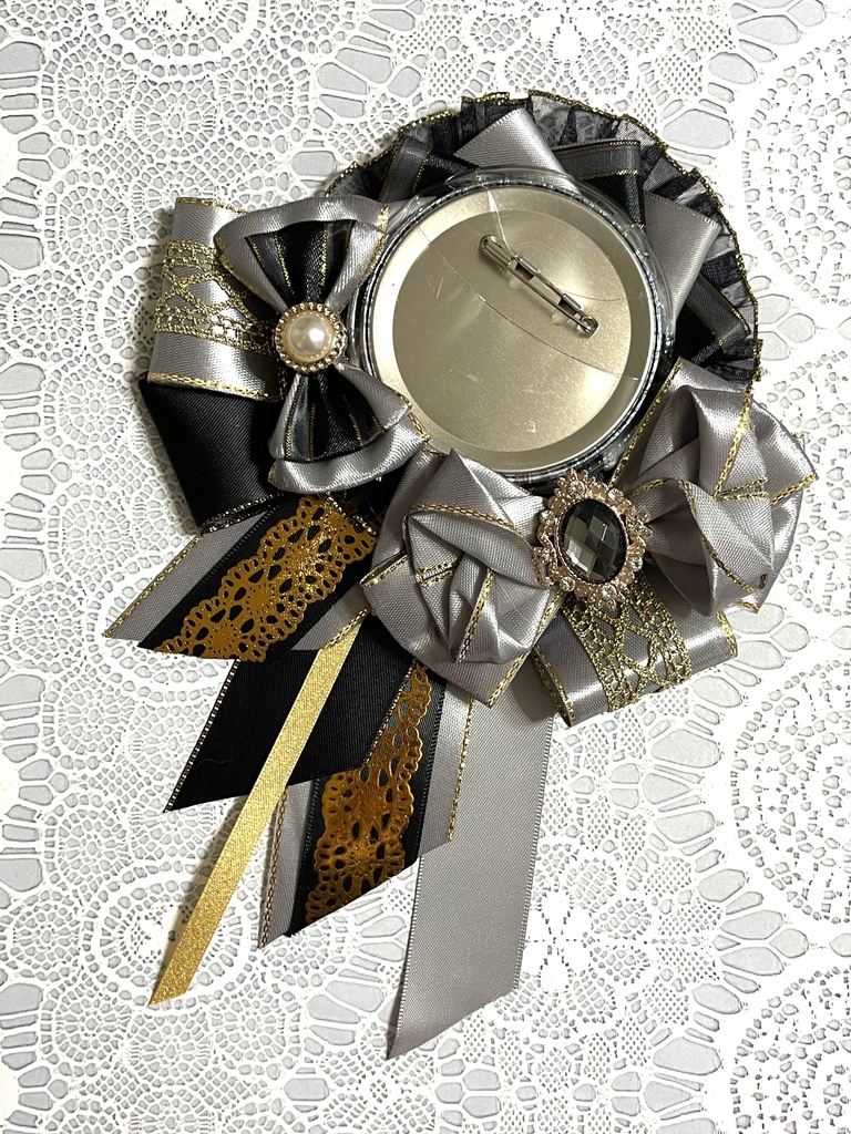 推しカラーロゼット🖤黒ver.38色展開(1〜18)