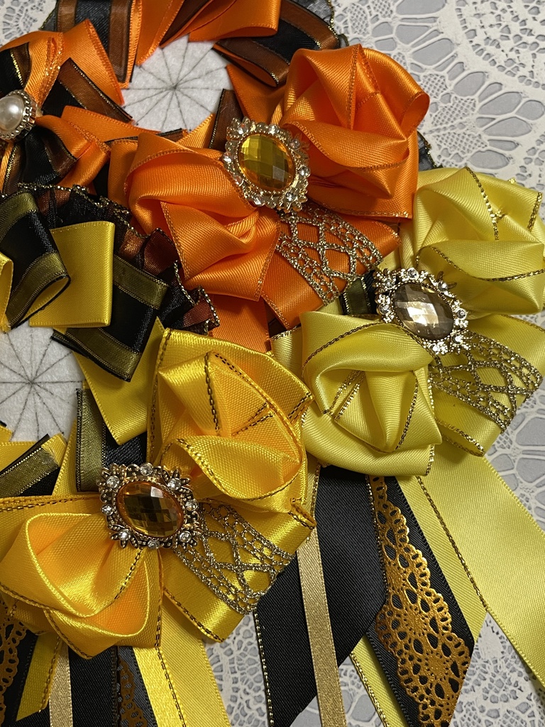 推しカラーロゼット🖤黒ver.38色展開(1〜18)