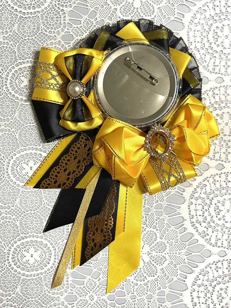 推しカラーロゼット🖤黒ver.38色展開(1〜18)