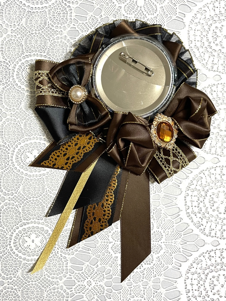 推しカラーロゼット🖤黒ver.38色展開(1〜18)