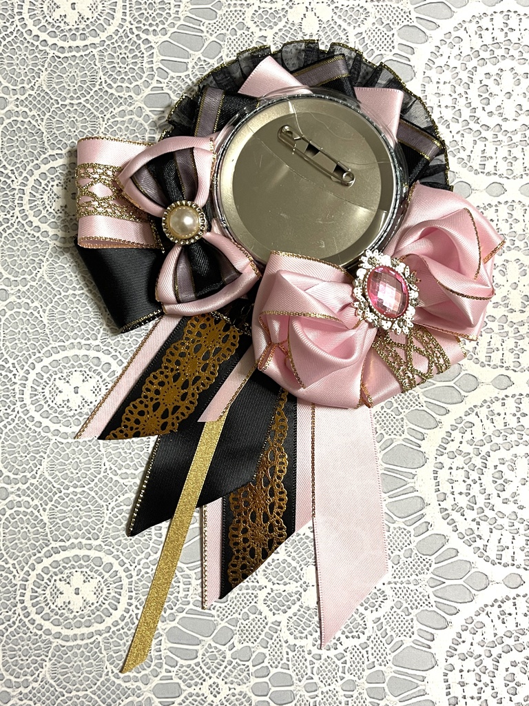 推しカラーロゼット🖤黒ver.38色展開(1〜18)