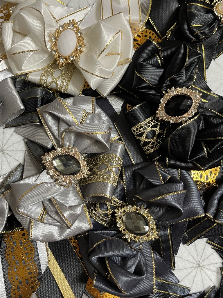 推しカラーロゼット🖤黒ver.38色展開(1〜18)