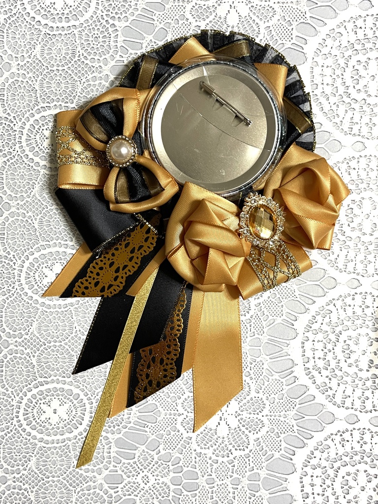 推しカラーロゼット🖤黒ver.38色展開(1〜18)