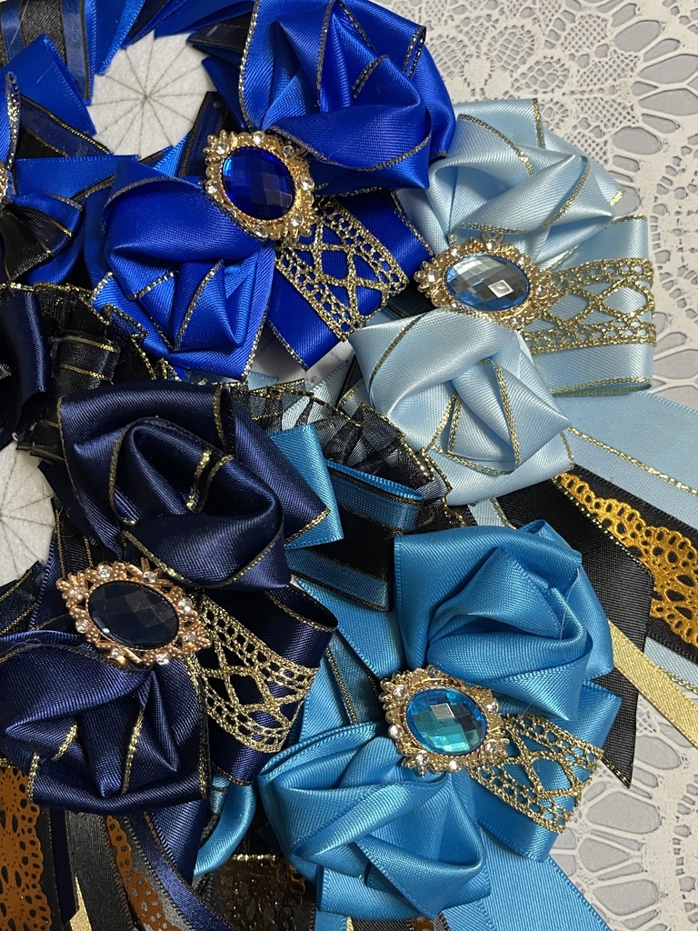推しカラーロゼット🖤黒ver.38色展開(19〜35)