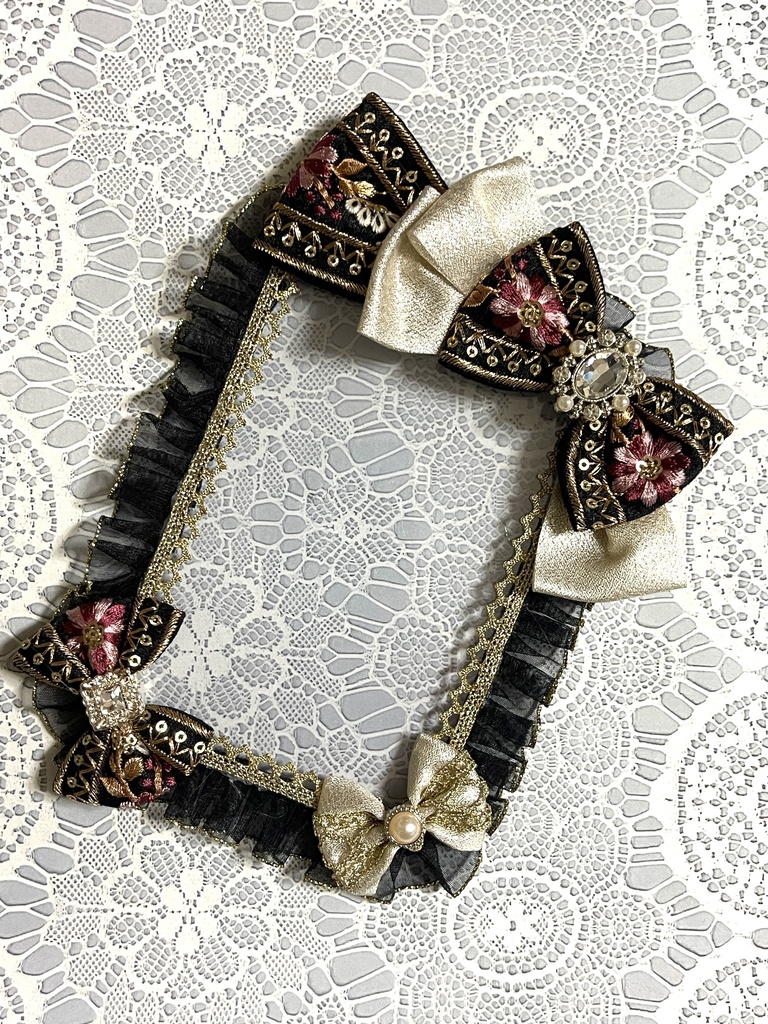 布地インド刺繍硬質デコケース(B7・ブロマイドサイズ)2000円