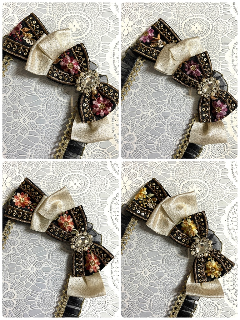 布地インド刺繍硬質デコケース(B7・ブロマイドサイズ)2000円