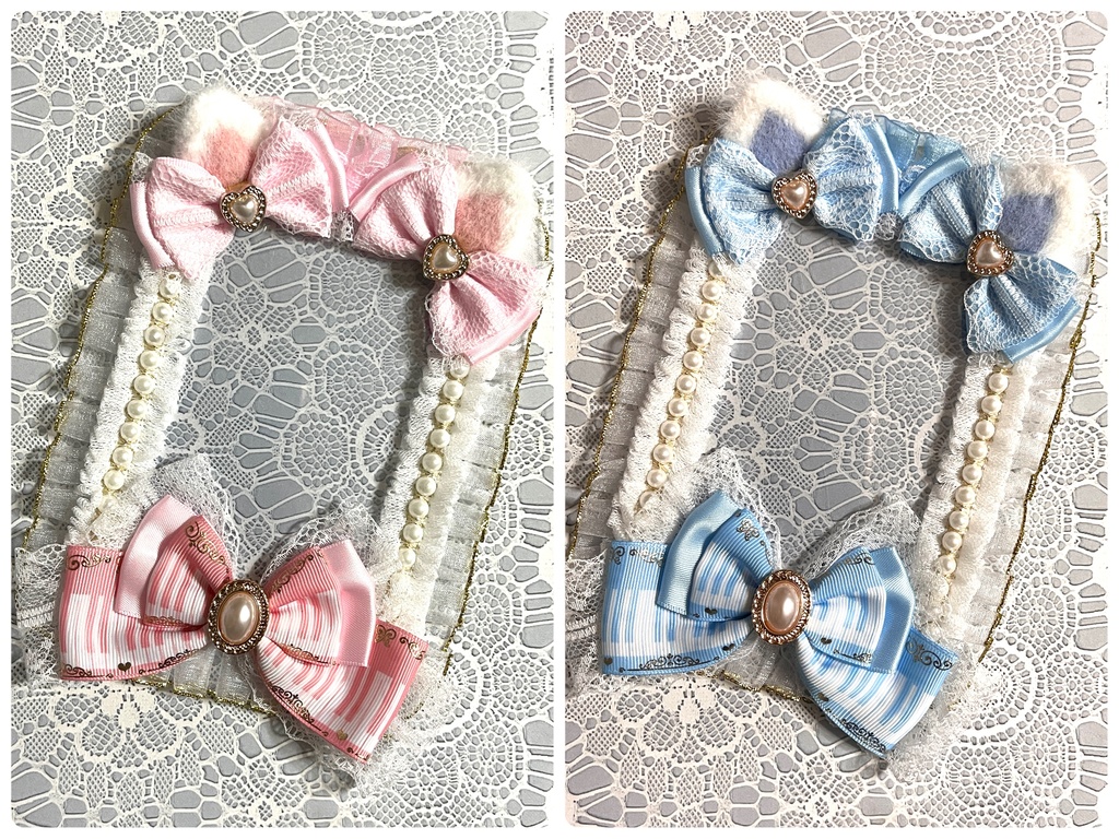 ネコミミ硬質デコケース（B7・ブロマイドサイズ）1800円