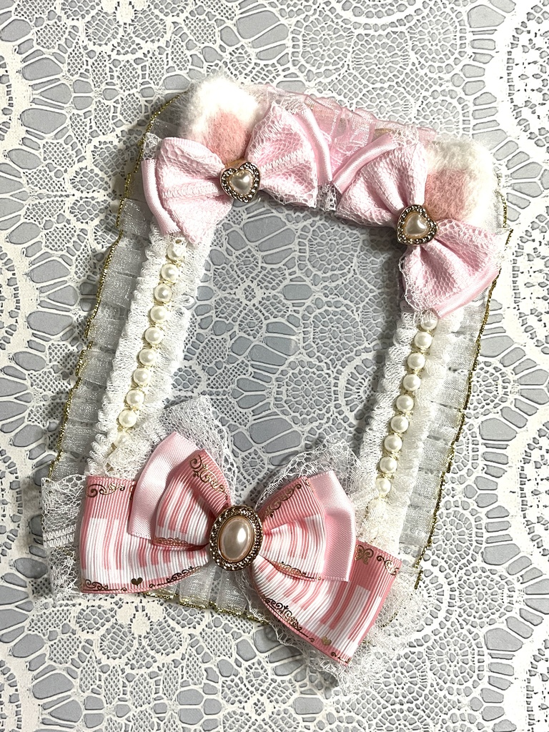 ネコミミ硬質デコケース(B7・ブロマイドサイズ)1800円