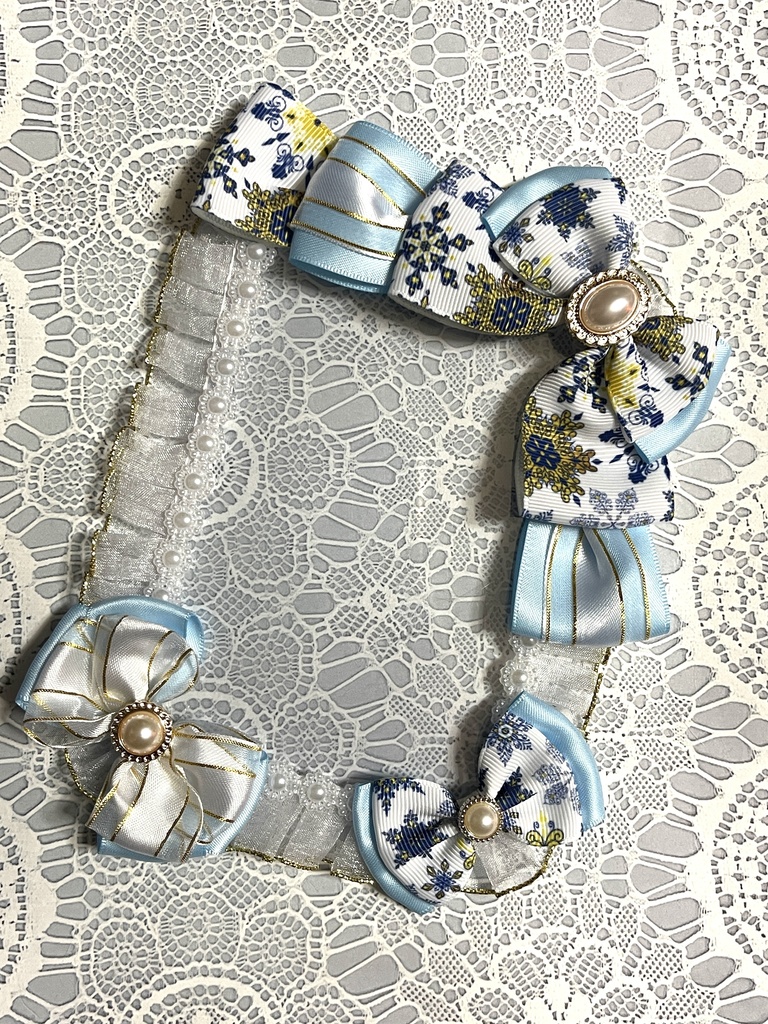 雪の結晶❄️硬質デコケース(B7・ブロマイドサイズ)1800円