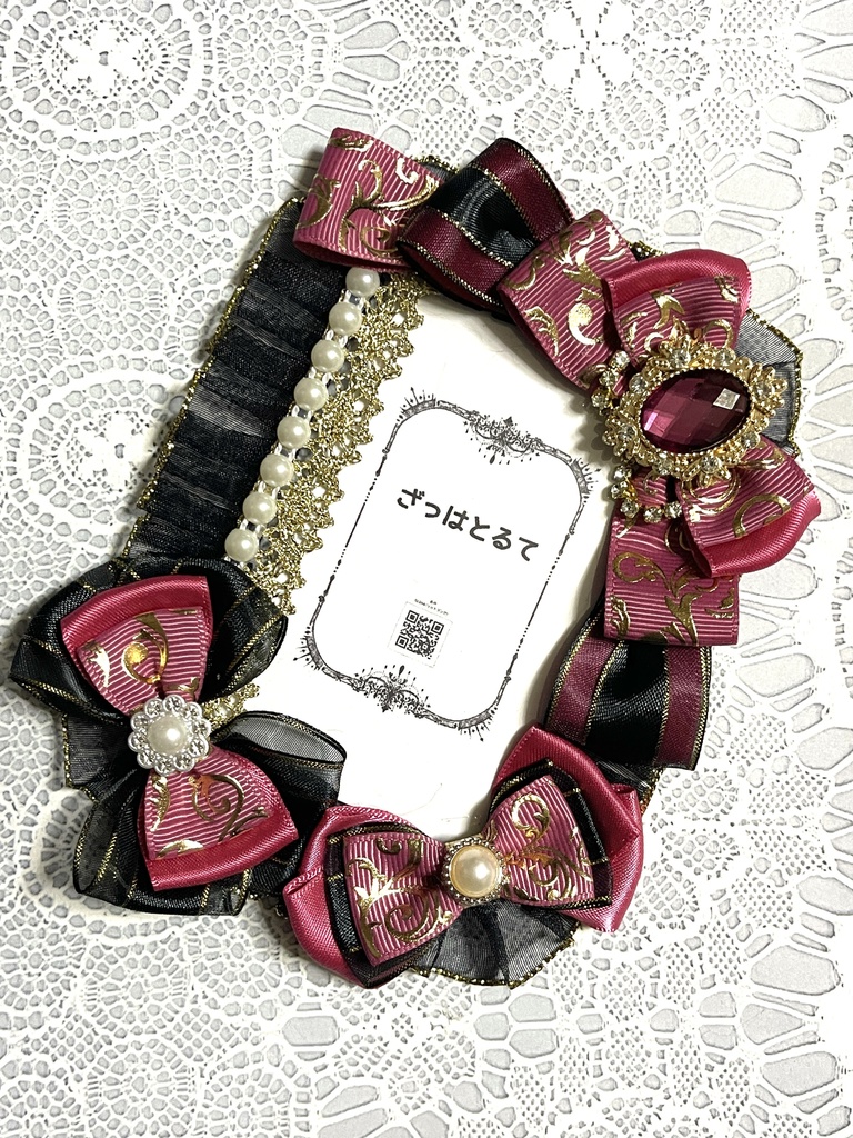 推しカラー🖤黒ver硬質デコケース(B8・トレカサイズ)1600円