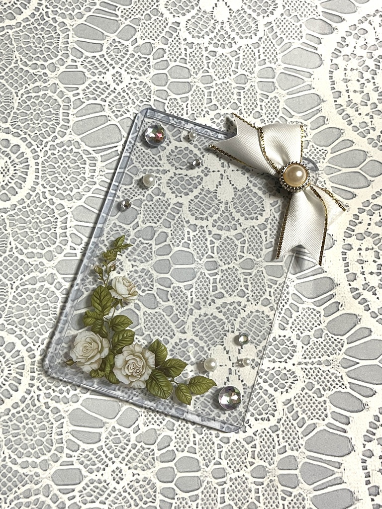 シンプル💐硬質デコケース(B8・トレカサイズ)16種類