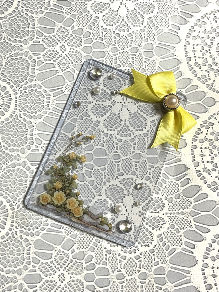 シンプル💐硬質デコケース(B8・トレカサイズ)16種類