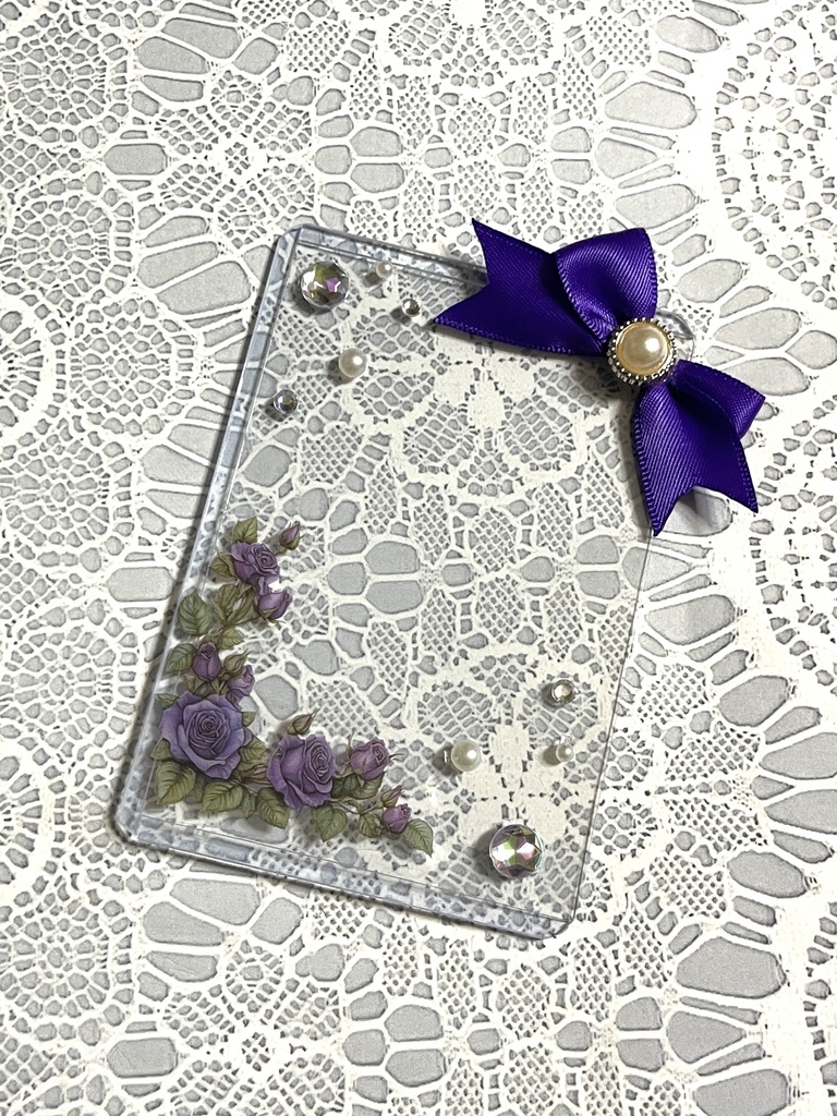 シンプル💐硬質デコケース(B8・トレカサイズ)16種類