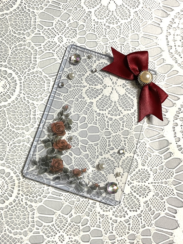 シンプル💐硬質デコケース(B8・トレカサイズ)16種類