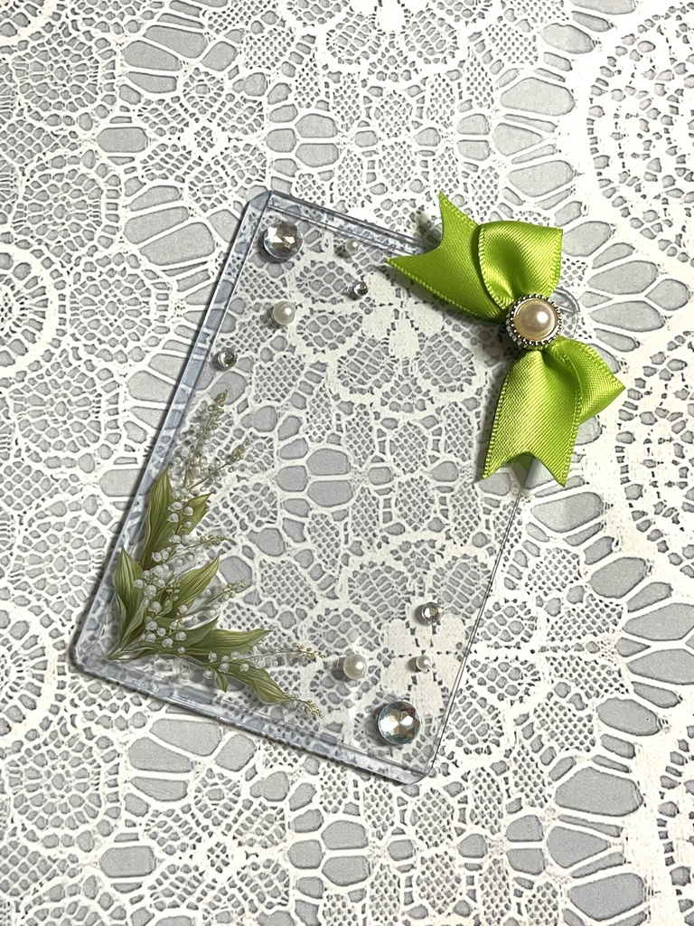 シンプル💐硬質デコケース(B8・トレカサイズ)16種類