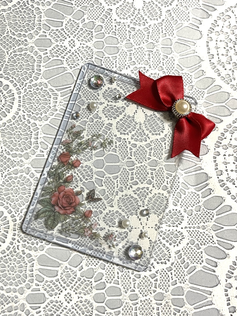 シンプル💐硬質デコケース(B8・トレカサイズ)16種類