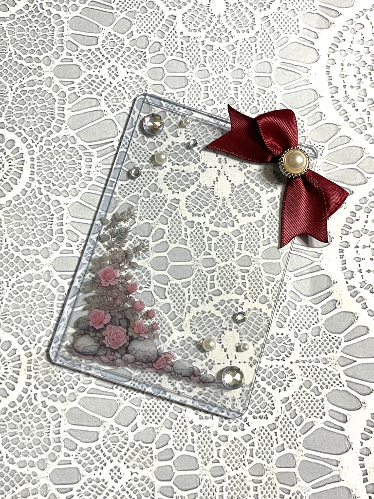 シンプル💐硬質デコケース(B8・トレカサイズ)16種類