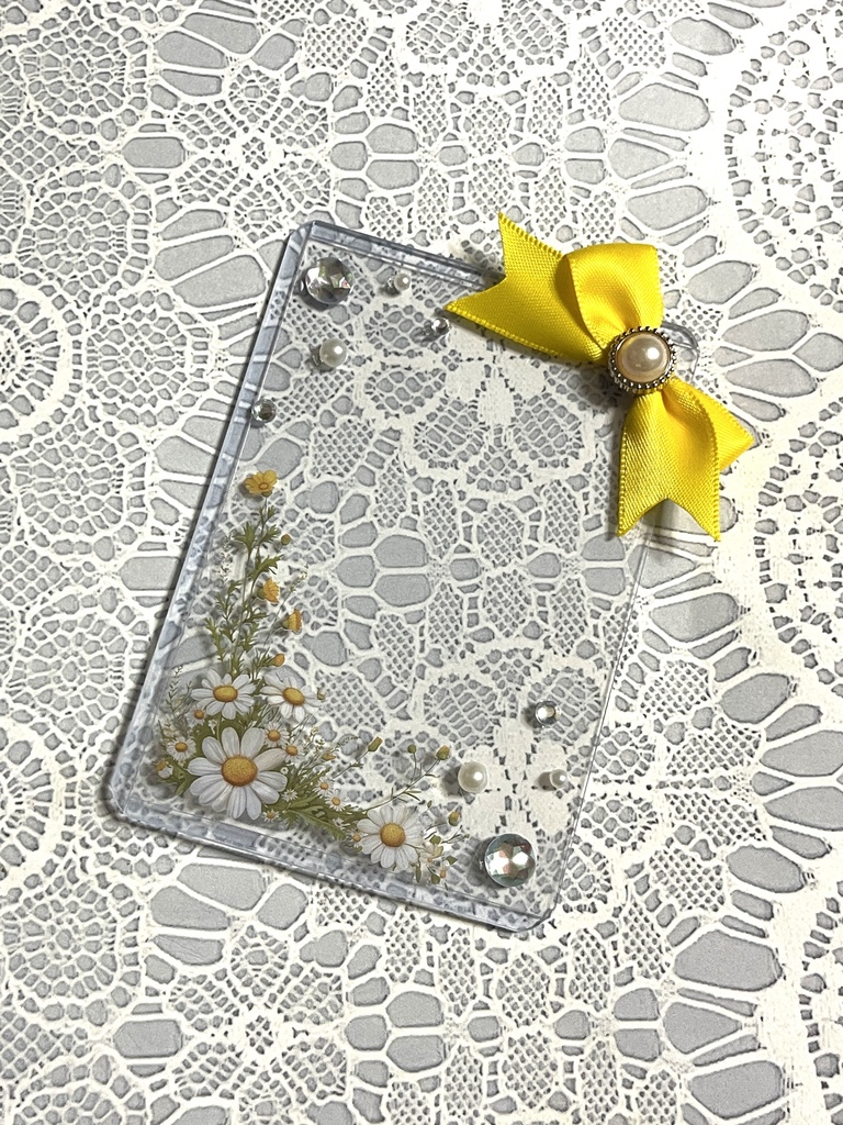 シンプル💐硬質デコケース(B8・トレカサイズ)16種類