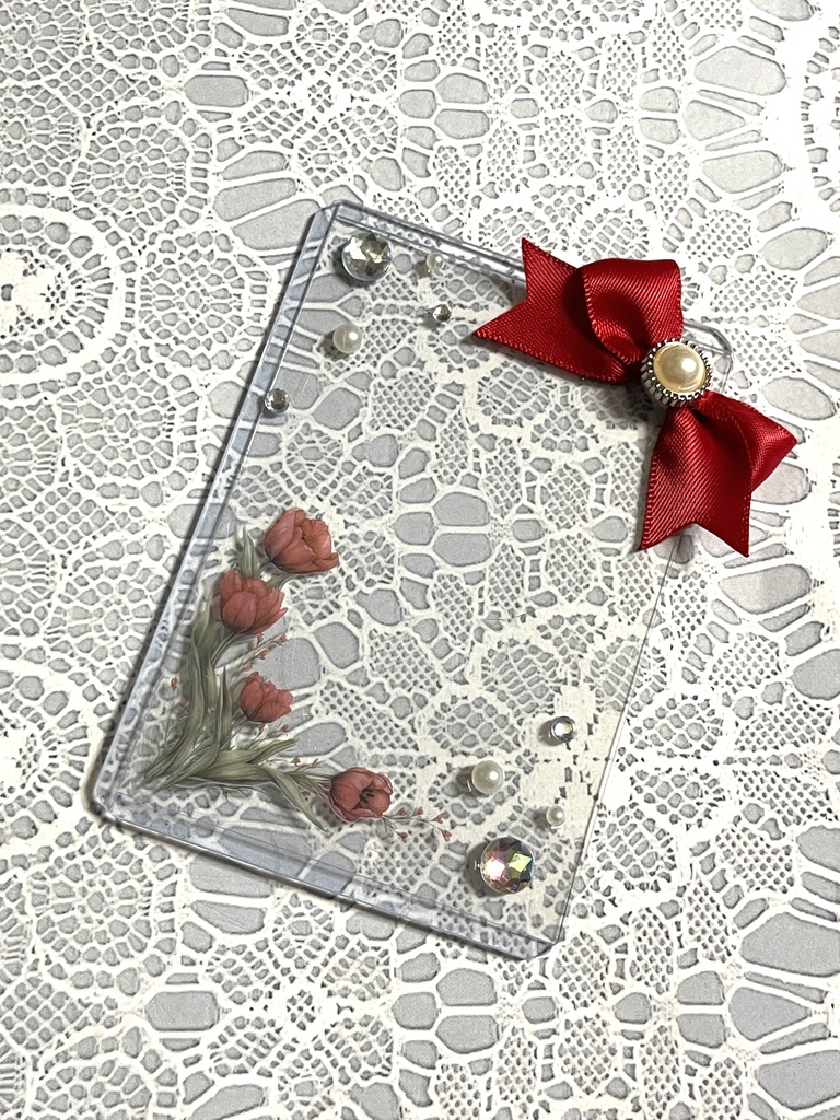 シンプル💐硬質デコケース(B8・トレカサイズ)16種類