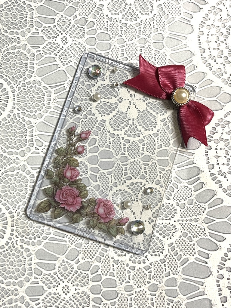 シンプル💐硬質デコケース(B8・トレカサイズ)16種類