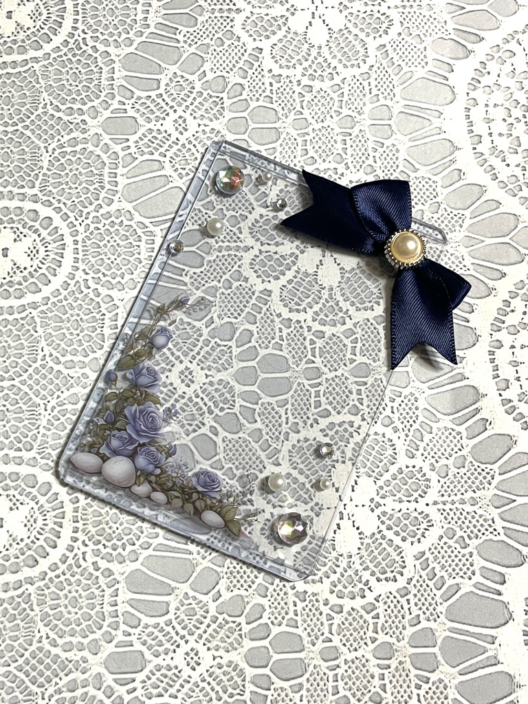 シンプル💐硬質デコケース(B8・トレカサイズ)16種類