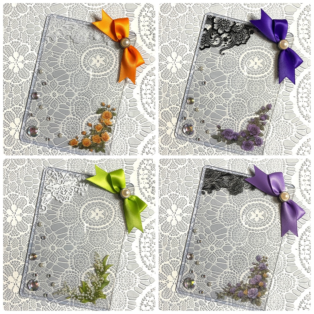 シンプル💐硬質デコケース(B7・ブロマイドサイズ)10種類