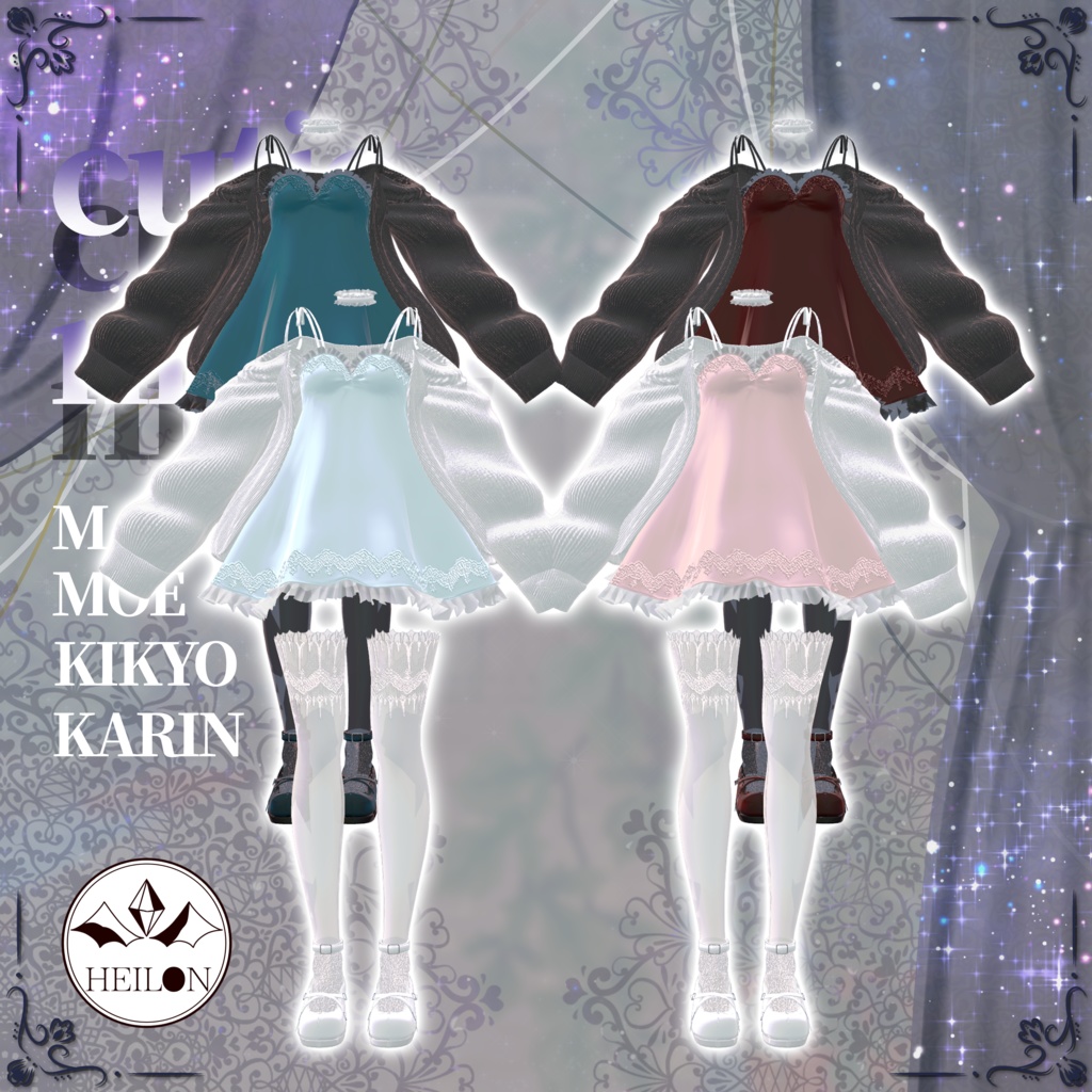 【4アバター対応】cutie nightwear