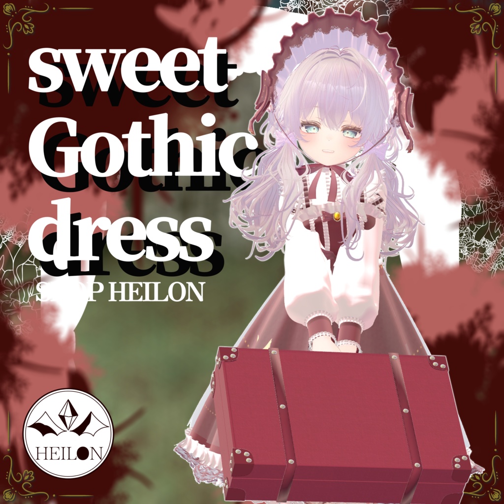 【4アバター対応】sweet Gothic Dress