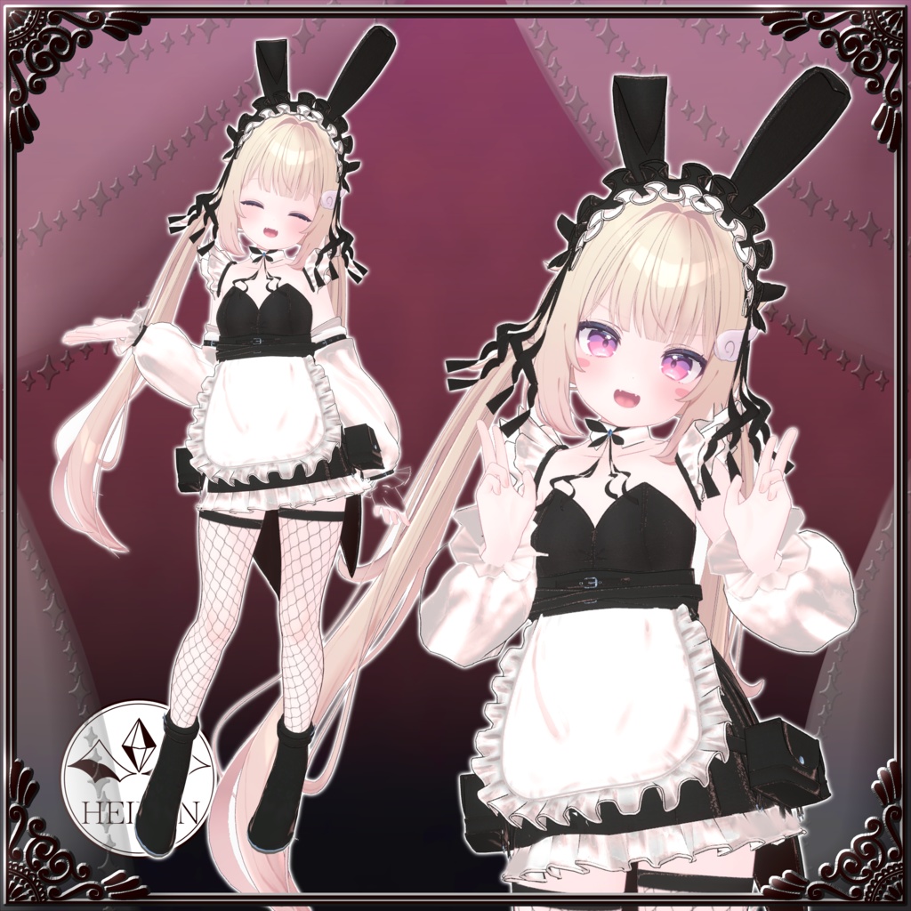 【10アバター対応】bunny maid